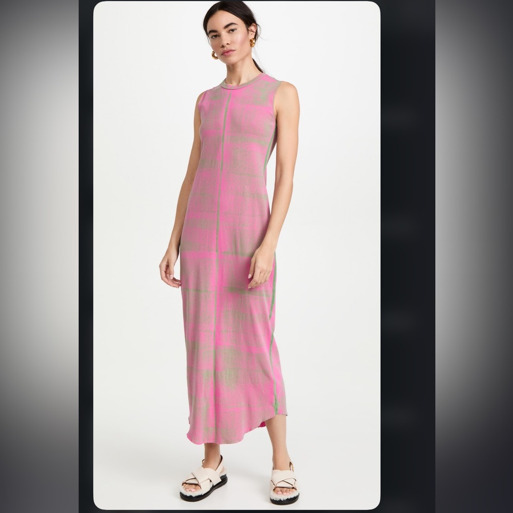 Raquel Allegra Tank Column Dress Fuscia Paint Dress - size 0 / Small